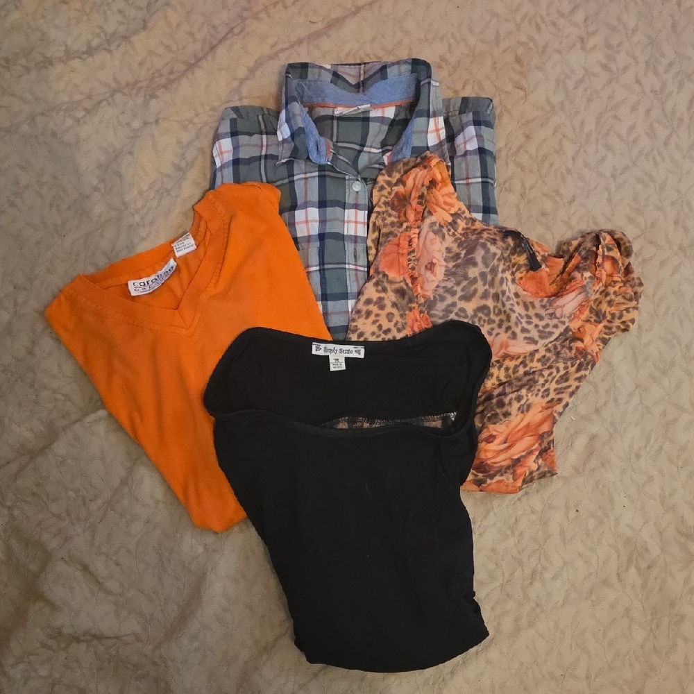 M Lot of 4 Blouses for 7 Different Looks!